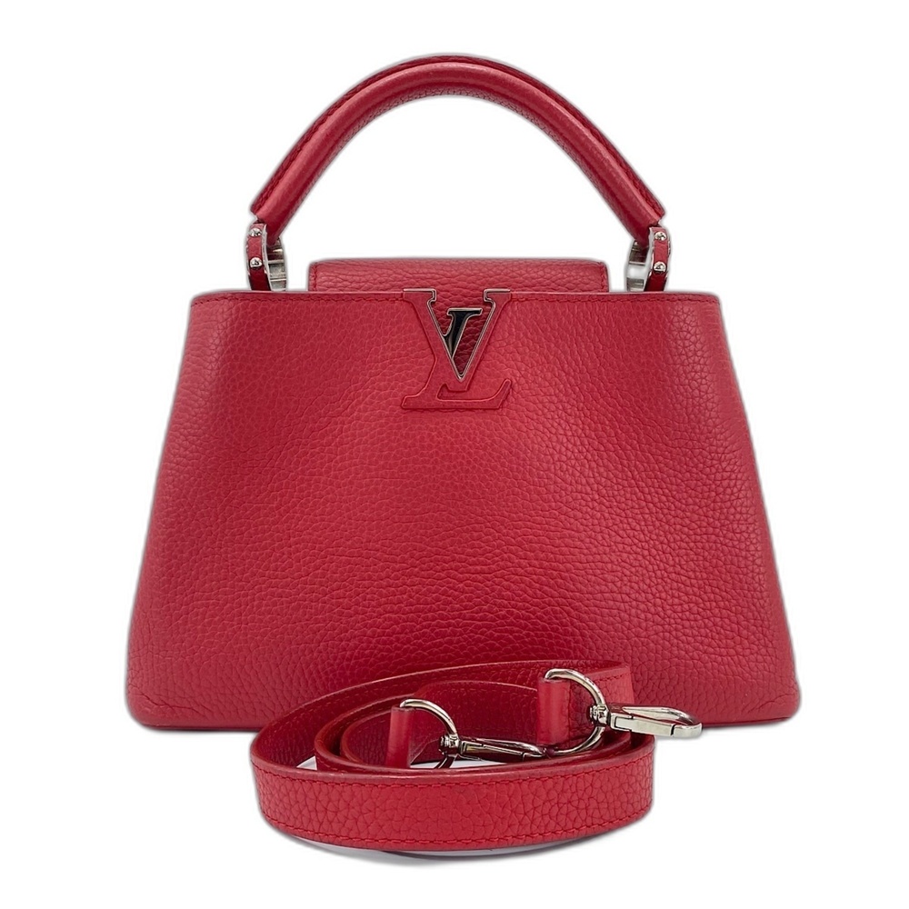Louis Vuitton Parciana Capucines BB Handbag, Red